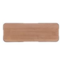 Bandeja Retangular De Bambu Com Moldura De Metal 30x10x2cm 7971 - Lyor - 5