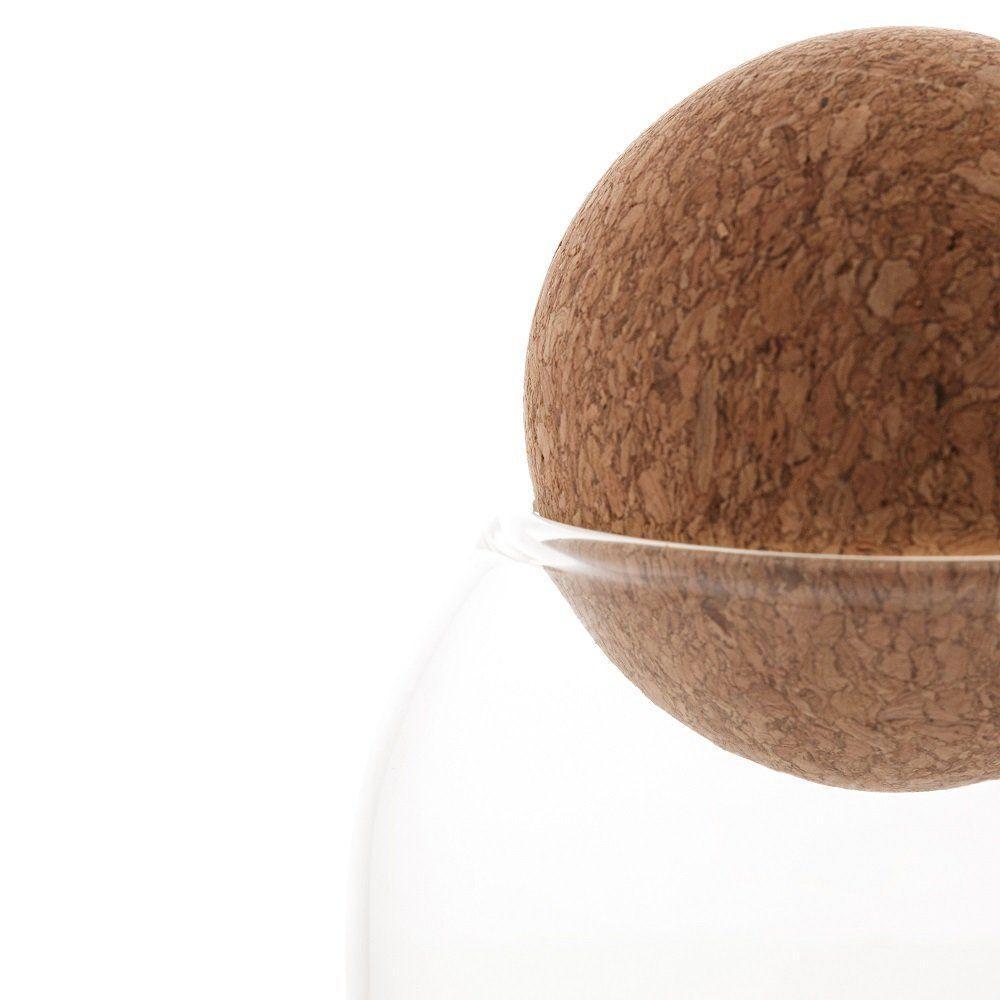 Pote De Vidro Borossilicato Com Tampa Esfera De Rolha Clean 800ml 1887 - Lyor - 2