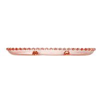 Petisqueira Cristal C-3 Divisões Oval Pearl Rosa 30x15x2cm 28465 - Wolff - 3