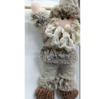 Enfeite De Natal Papai Noel Ou Boneco De Neve Com Placa Feliz Natal 46cm X 28cm Xts8648 Papai Noel - 2