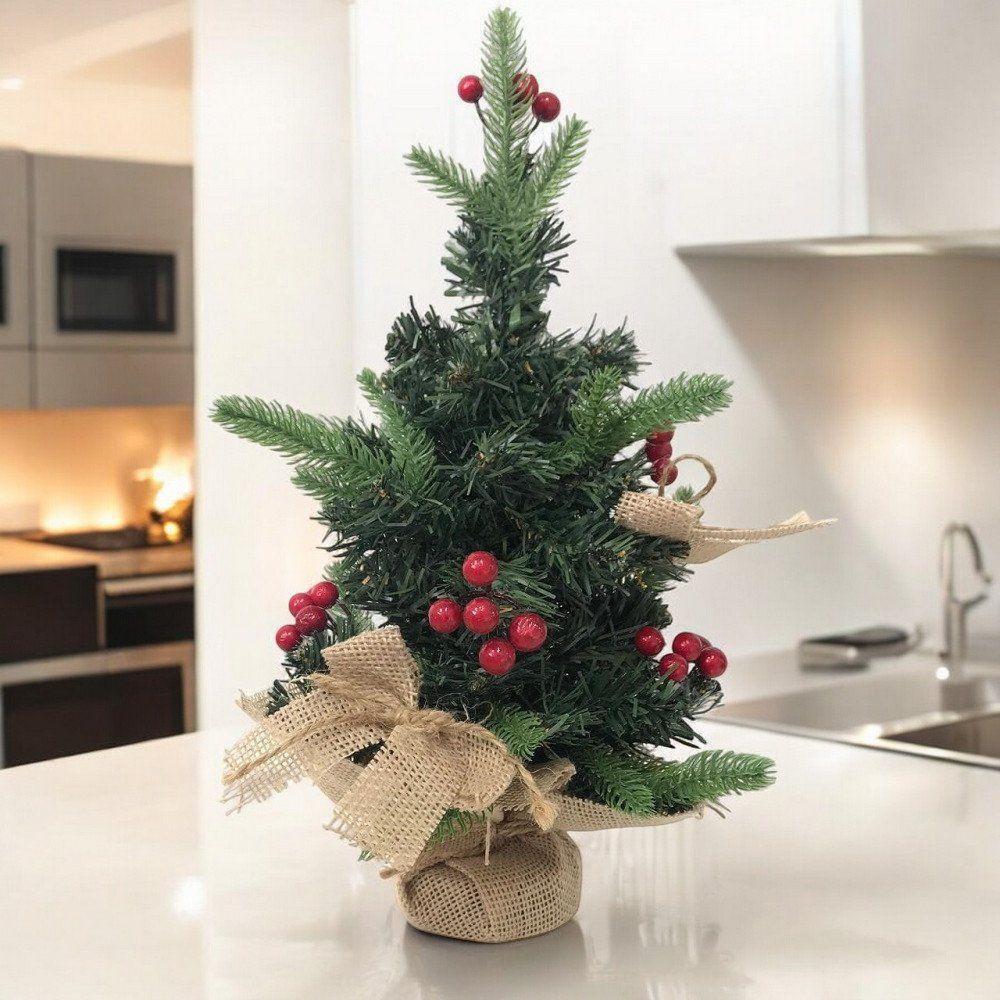 Enfeite árvore De Natal Com Pinhas E Azevinhos 40cm Omg9464 - Master Decor - 4