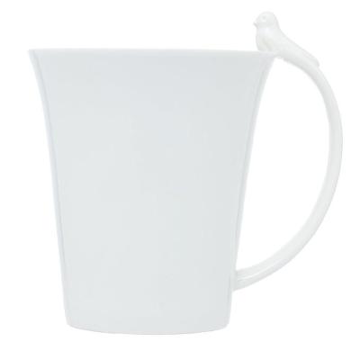 Caneca De Porcelana Birds Branca 300ml 18120 - Wolff