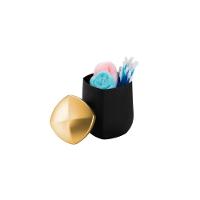 Porta Hastes Flexíveis E Algodão Preto Com Dourado 8830 - Arthi - 2