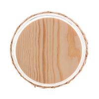 Porta Mantimentos De Vidro Com Sisal E Tampa Em Madeira 520ml 29122 - Wolff - 4