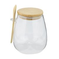 Porta Mantimento Em Vidro Borossilicato Com Tampa E Colher Em Bambu 400ml 29142 - Dynasty - 1