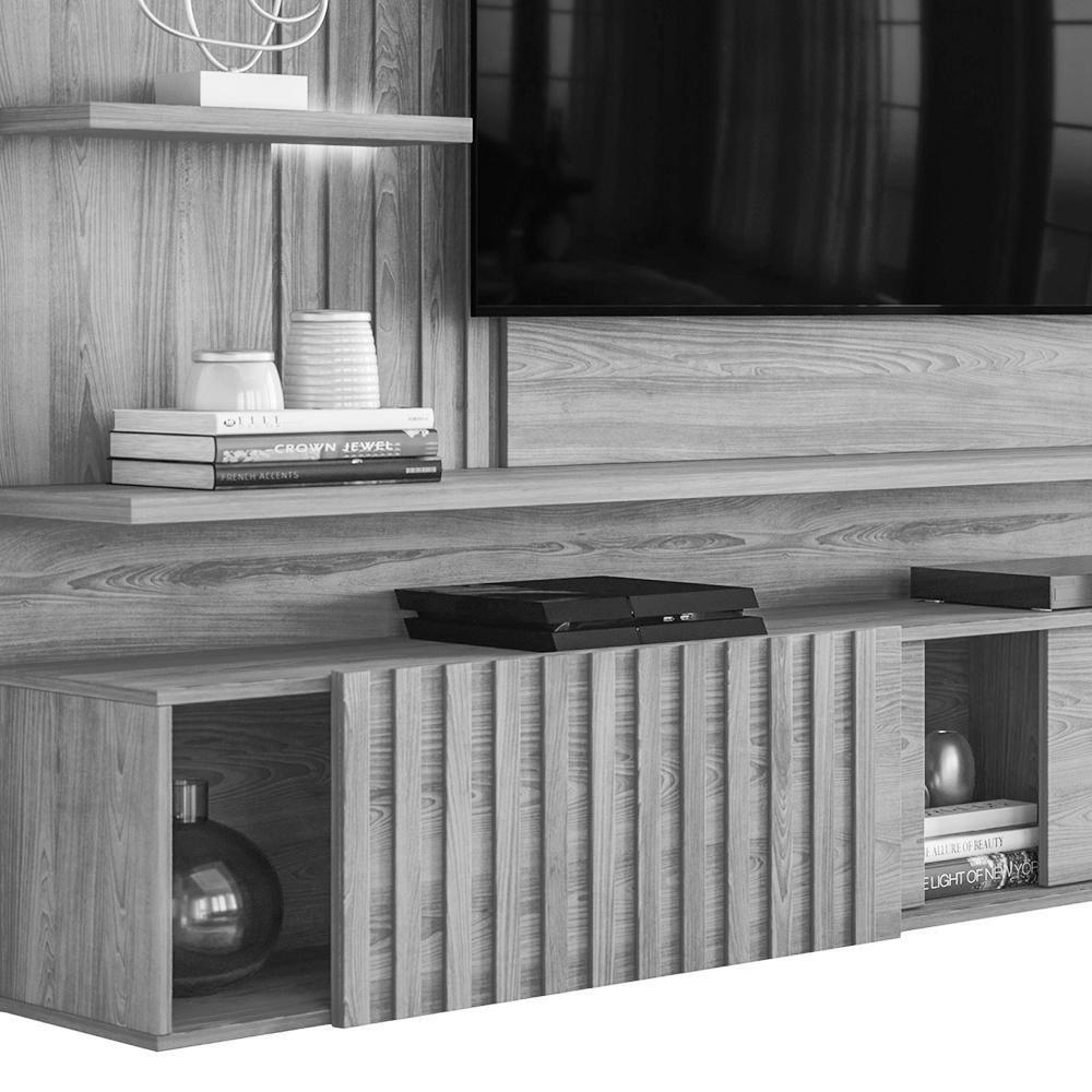 Painel Home Suspenso Atena Calacata Off White Para Tv Até 65 Madetec Calacata Off White - 5