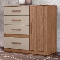 Cômoda Sapateira Vênus 1 Porta E 4 Gavetas Caarvalho Fendi - 2