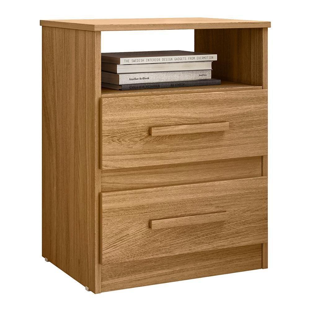 Kit 2 Mesas De Cabeceira Apolo 2 Gavetas Freijó Moval Freijó - 3