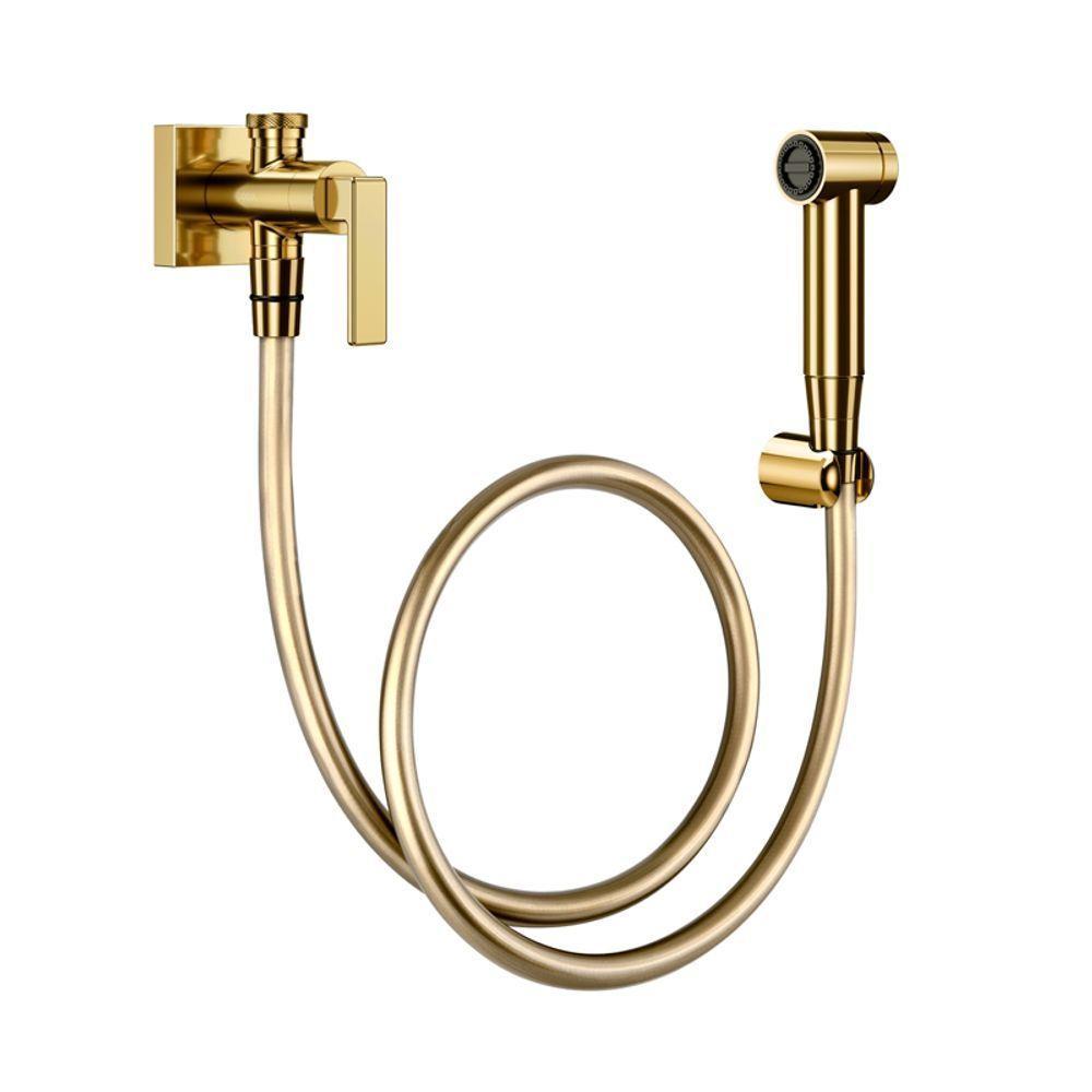 Ducha Higiênica Docol Stillo 823743 Com Registro E Derivação Ouro Polido - 1