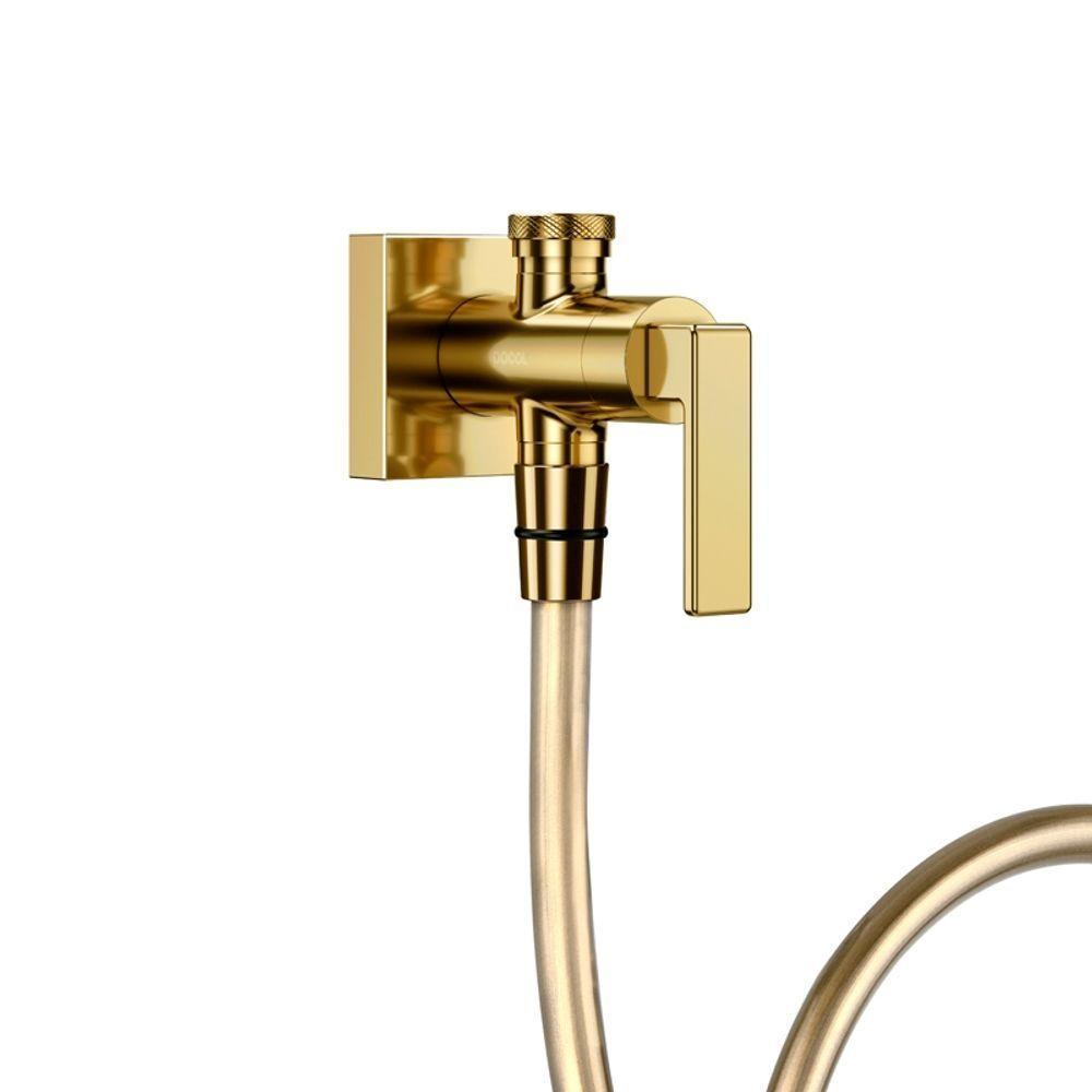 Ducha Higiênica Docol Stillo 823743 Com Registro E Derivação Ouro Polido - 2