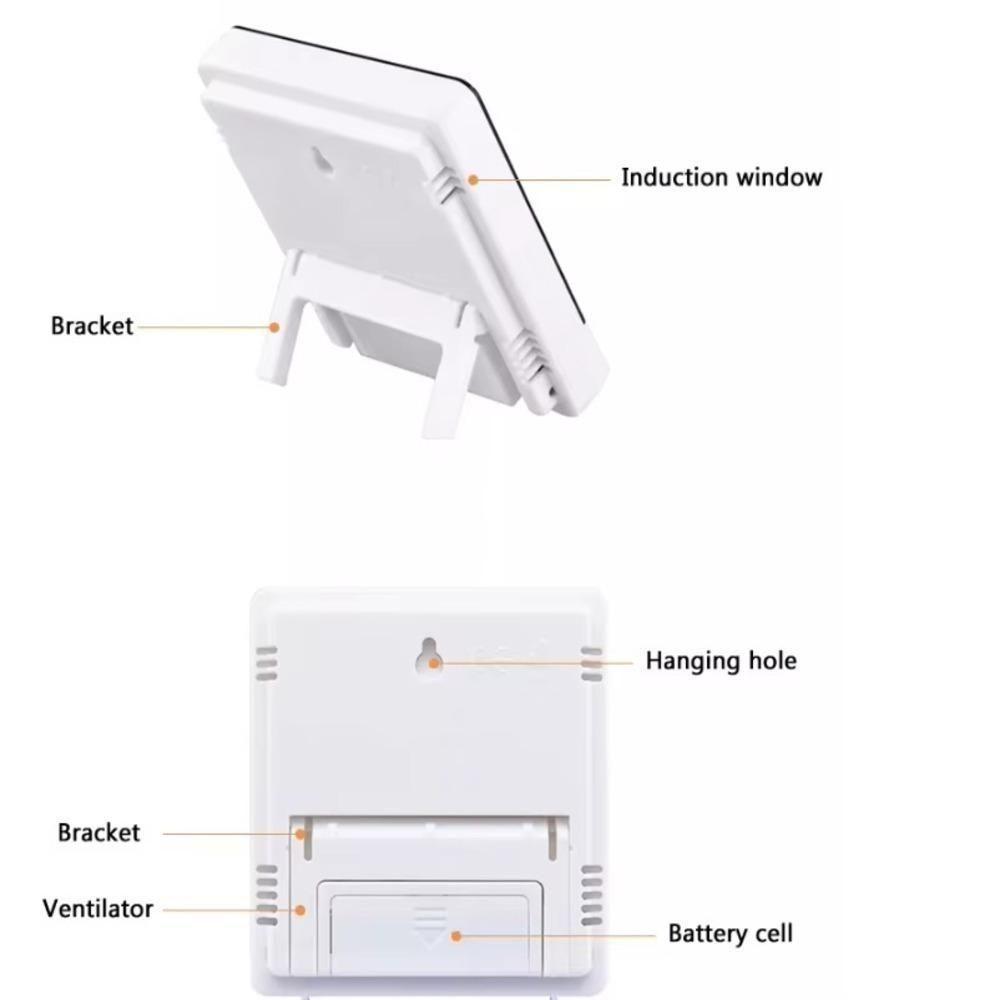 Termometro Digital Relogio Medidor Temperatura Umidade Termo Higrometro Despertador - 3