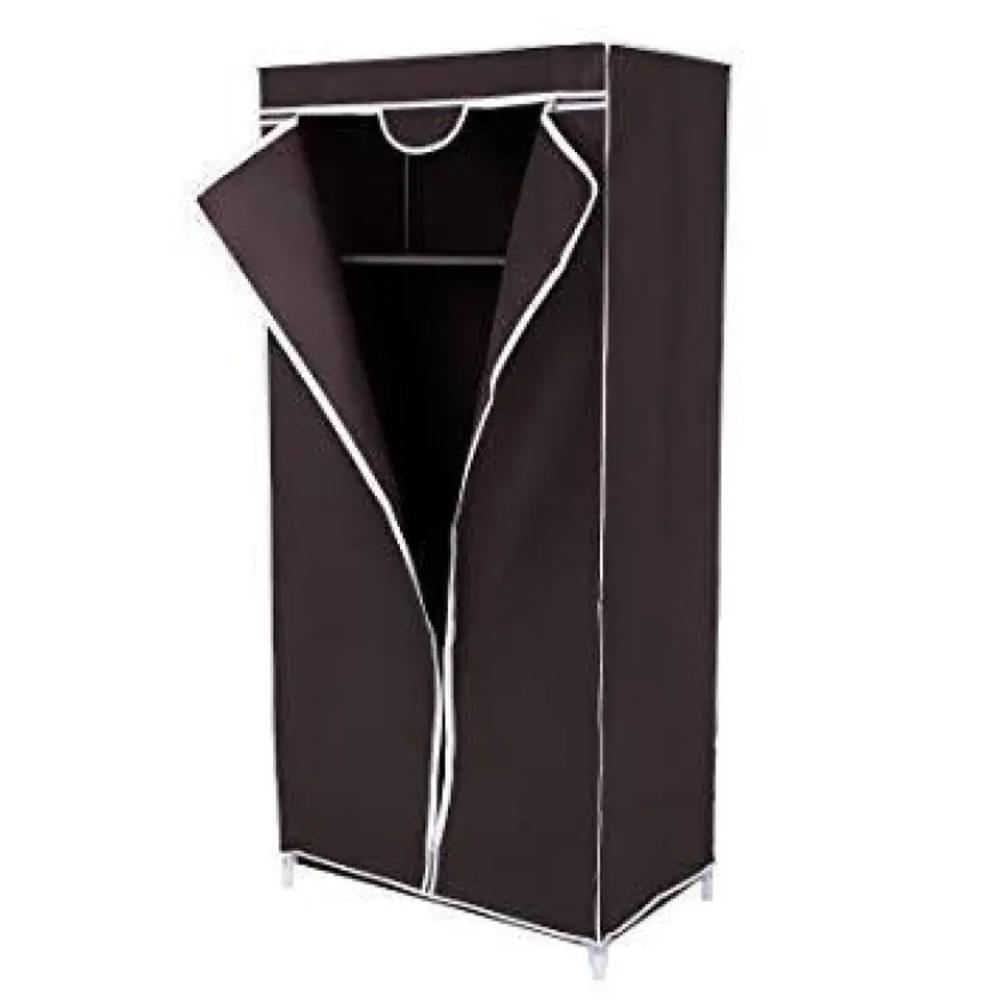 Guarda Roupa Portatil Armario Multifuncional Arara Cabideiro Dobravel Organizador Camping Preto - 1