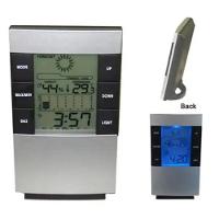 Relogio Estacao Metereologica Led De Mesa Termometro Higrometro Umidade Ar Medidor Previsao Tempo Completo - 6