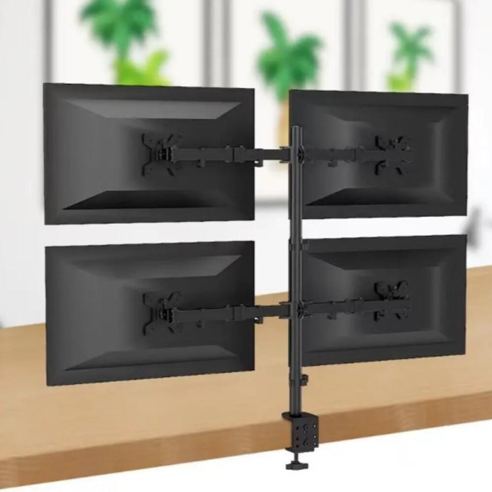 Suporte 4 Monitores Articulado Gamer Tv Braço Mesa Bancada Estudio Podcast Completo Ajustavel Universal Luxo - 7