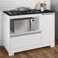 Balcão P/Cooktop 5 Bocas Branco Nt 3050 Branco New - 4