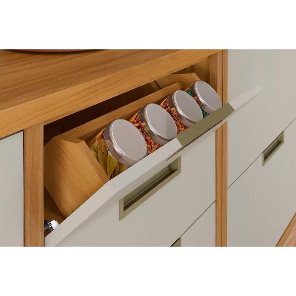 Kit Cozinha Modulada 2 Peças Imperatriz 1 Aéreo + 1 Balcão C2p30 Freijó Grafite - 10