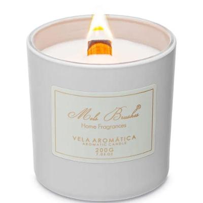 Vela Aromática Perfumada Mels Brushes 200g Bétula Branca