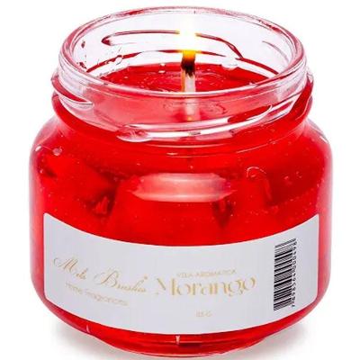 Vela Aromática Geleia De Frutas Perfumada Mels Brushes 85g Morango