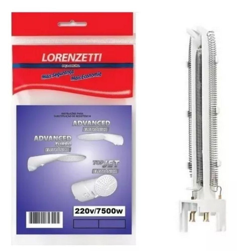 Resistência Ducha Advanced E Top Jet 7500w 220v Lorenzetti 3056-f - 1