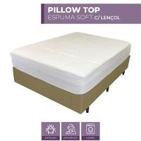Pillow Top King Espuma Soft 5cm Capa Removível 195x203cm Branco