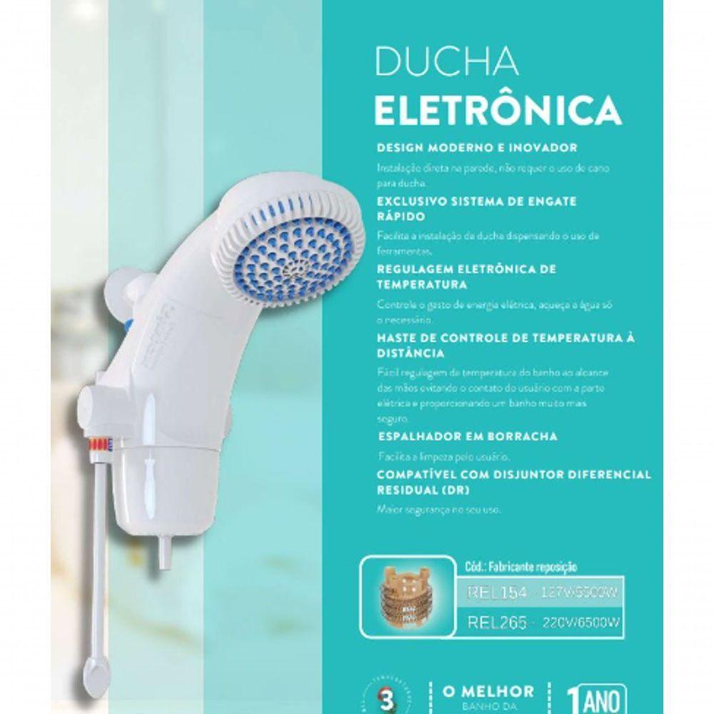 Resistência Ducha Eletrônica 220v 6500w Sintex - 2