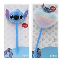 Caneta Esferográfica Azul 0.7 Com Pelúcia Do Stitch Molin Coração - 3