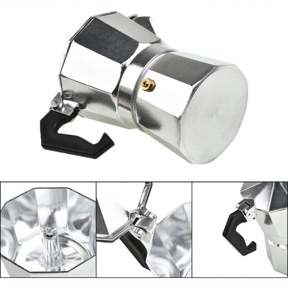 Cafeteira Italiana Moka Alumínio Prepara Até 6 Xícaras Café Expresso - 3