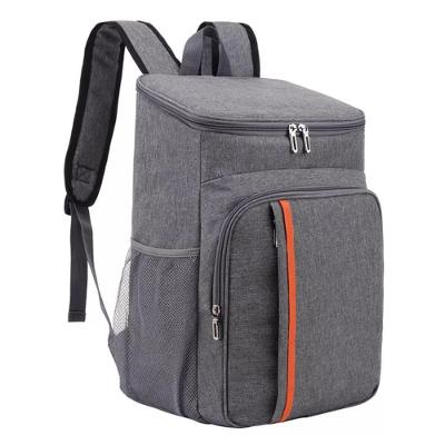 Mochila Bolsa Lancheira Multifuncional Térmica Cooler Bebida Praia Camping Viagem Resistente Impermeável Cinza