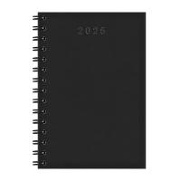 Agenda Diária Espiral Cristal 2025 13,8 X 20cm Redoma Preto - 1