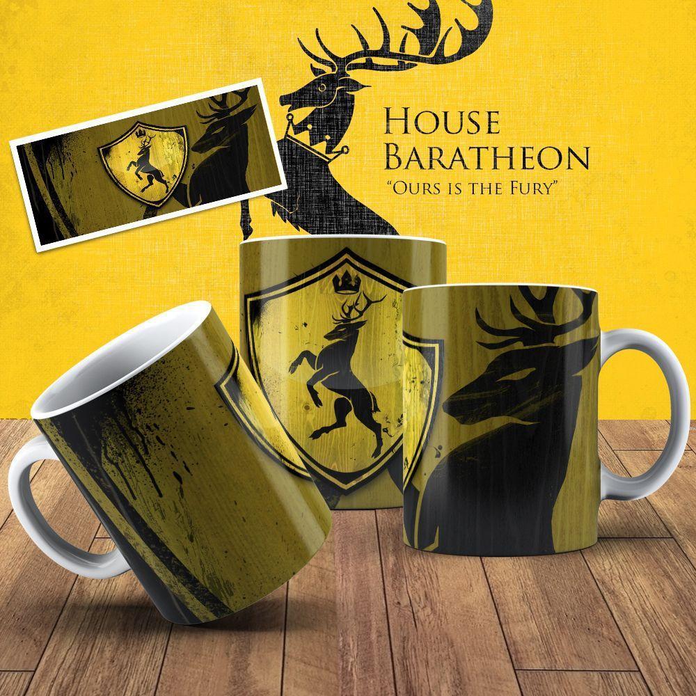 Caneca De Porcelana 325ml Game Of Thrones Decorada Game Of Thrones 2 - 1