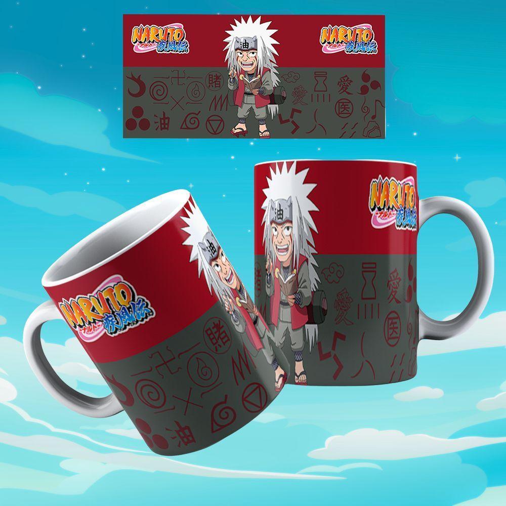 Caneca De Porcelana 325ml Animes Decorada Naruto 3 - 1