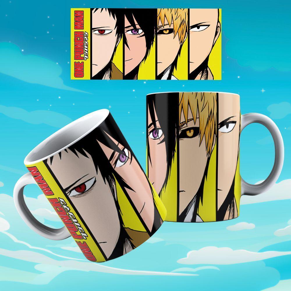 Caneca De Porcelana 325ml Animes Decorada One Punch Man 1 - 1