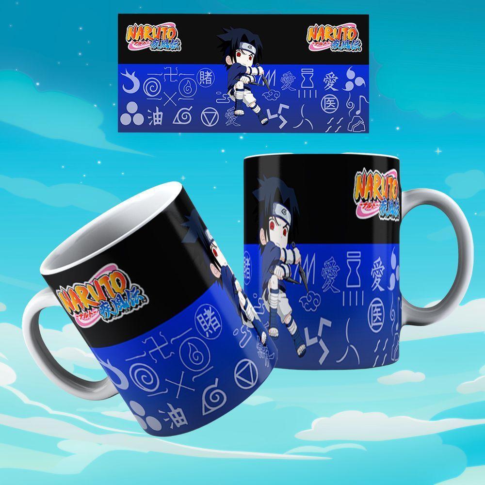 Caneca De Porcelana 325ml Animes Decorada Naruto 5 - 1