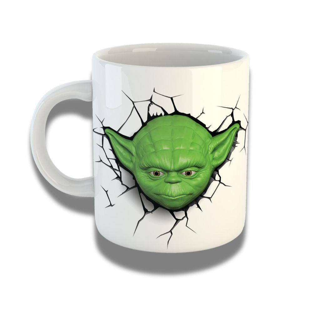 Caneca De Porcelana 325ml Com Design 3d Exclusivo Star Wars 2 - 1