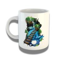 Caneca De Porcelana 325ml Com Design 3d Exclusivo Caminho - 1