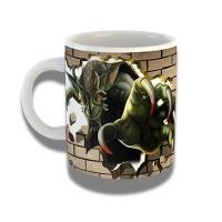 Caneca De Porcelana 325ml Com Design 3d Exclusivo Bicho Verde - 1