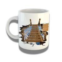 Caneca De Porcelana 325ml Com Design 3d Exclusivo Caminho 2 - 1