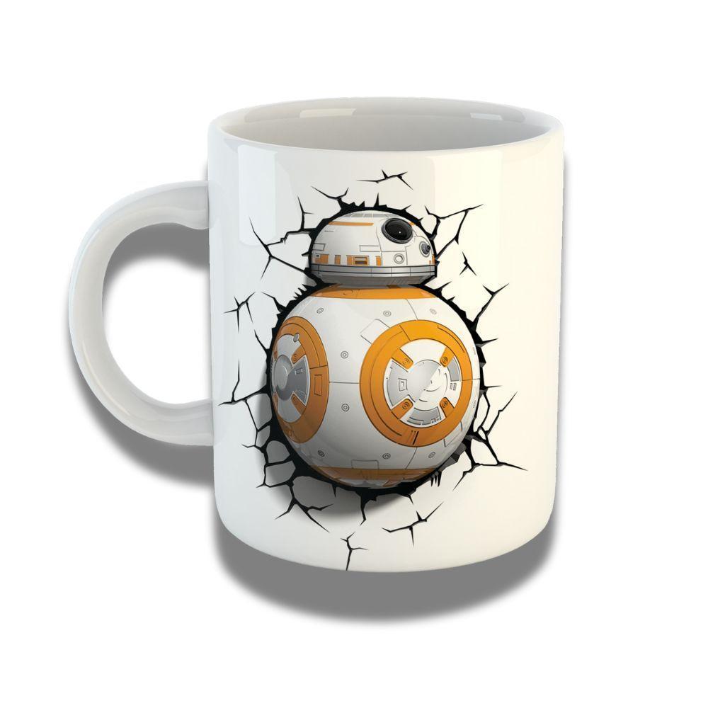 Caneca De Porcelana 325ml Com Design 3d Exclusivo Star Wars - 1