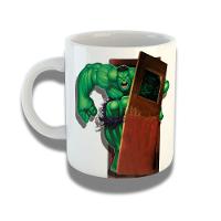 Caneca De Porcelana 325ml Com Design 3d Exclusivo Hulk 2 - 1