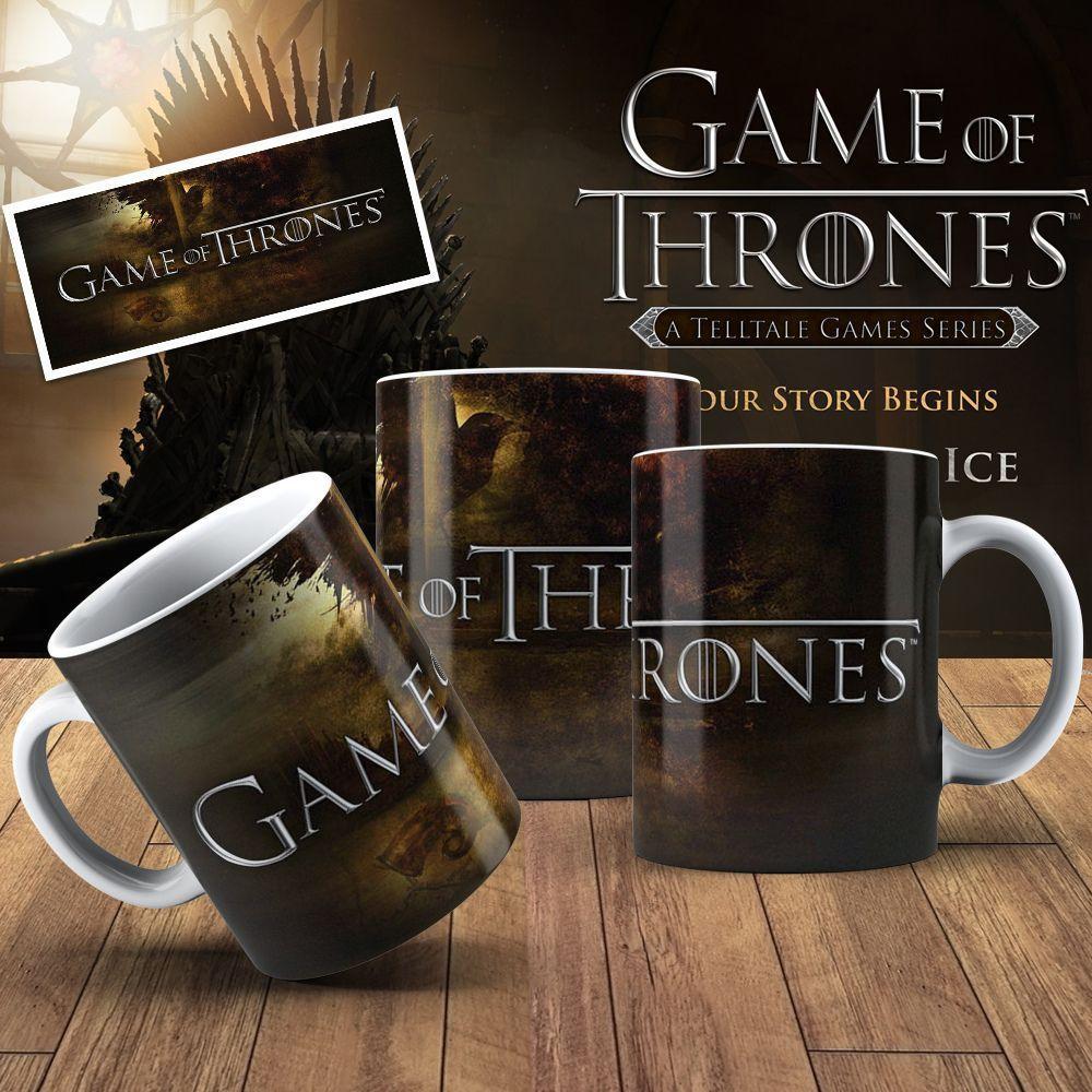 Caneca De Porcelana 325ml Game Of Thrones Decorada Game Of Thrones 3 - 1