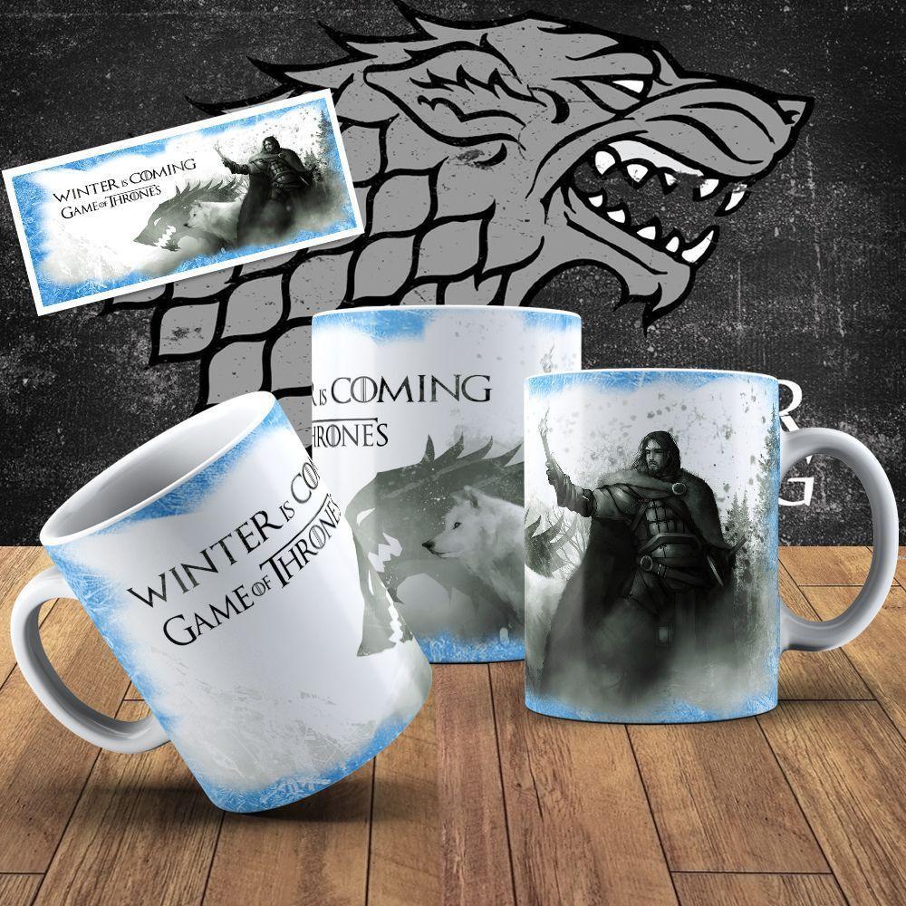 Caneca De Porcelana 325ml Game Of Thrones Decorada Game Of Thrones 4 - 1