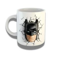 Caneca De Porcelana 325ml Com Design 3d Exclusivo Batman - 1