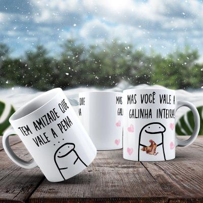 Caneca De Porcelana 325ml Flork Amizade Flork Amizade 2