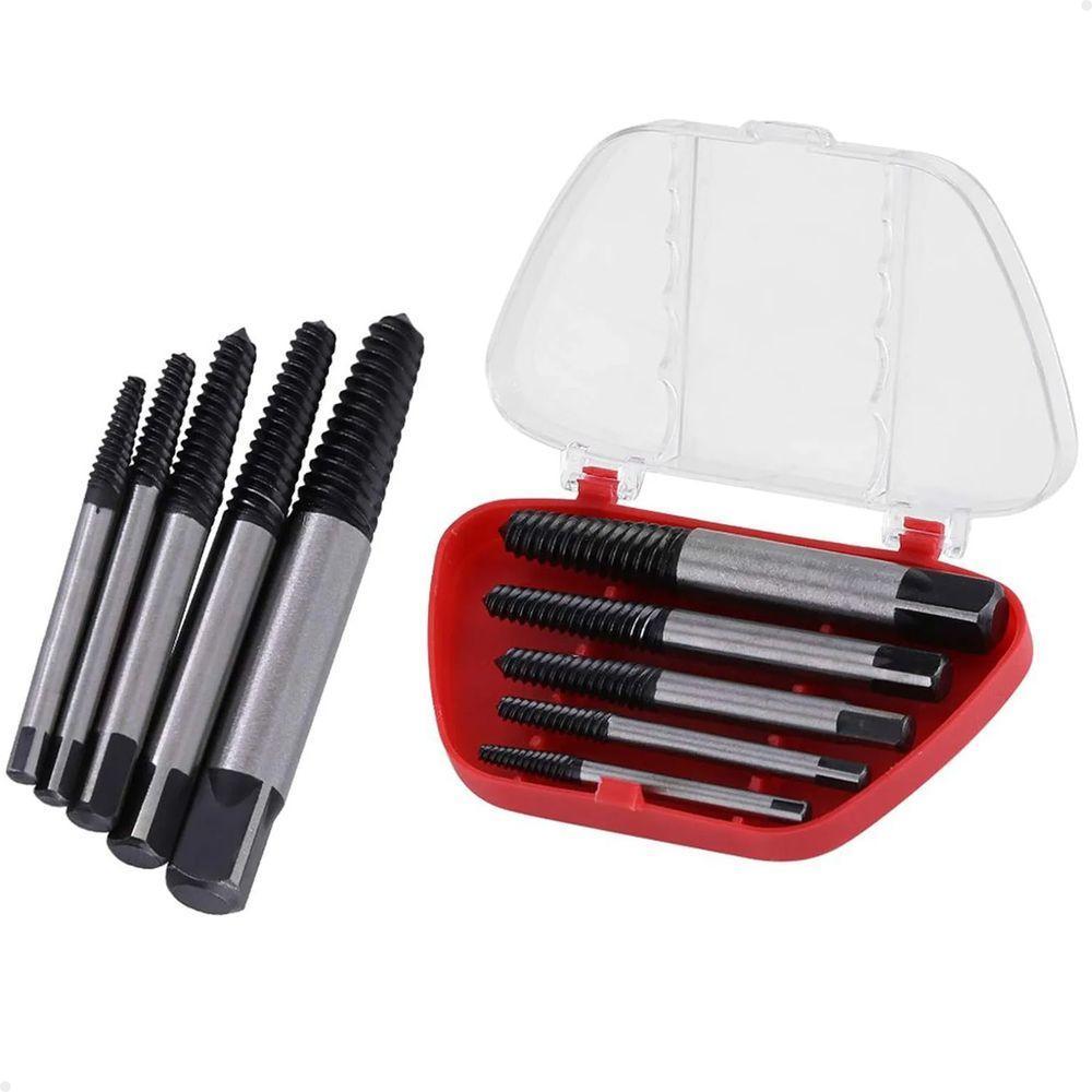 Chave Extrator Tira Parafuso Quebrado Espanado 3 A 18mm Jogo Com 5 Peças Lorben - 6