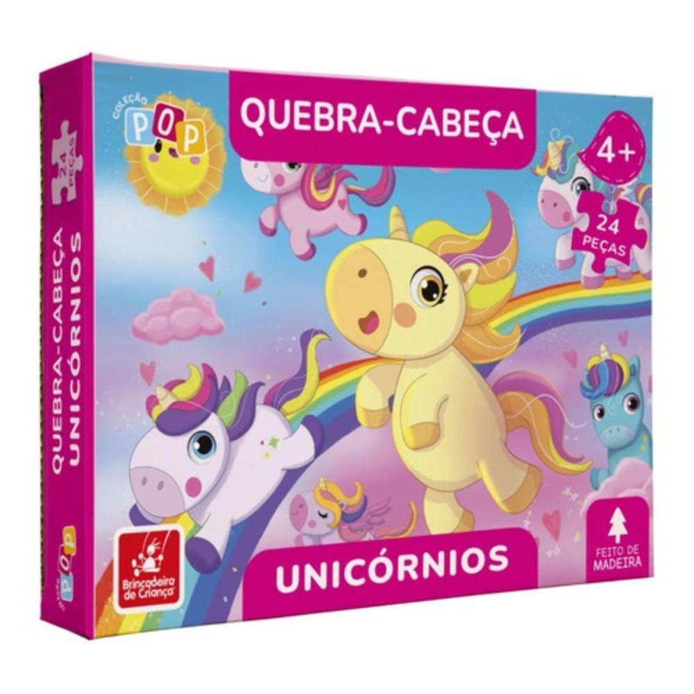 Quebra Cabeça Unicórnios Pop Brincadeira De Criança - 2