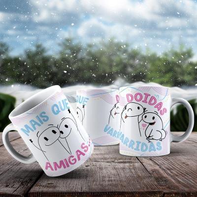 Caneca De Porcelana 325ml Flork Amizade Flork Amizade 10
