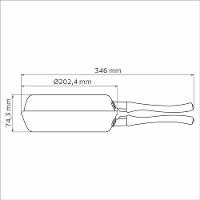 Omeleteira Tramontina Loreto 20cm Antiaderente Vermelha