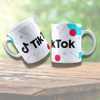 Caneca De Porcelana 325ml Tik Tok Decorada Tik Tok 8 - 1