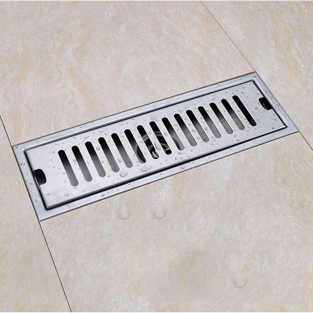 Ralo Linear 50cm Inox Anti Odor Anti Inseto Banheiro Area Externa Lavabo Quintal Higienico Seguro Resistente - 6