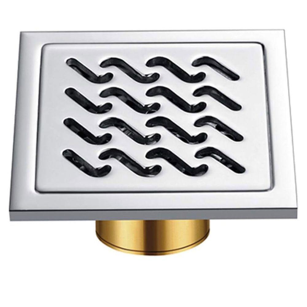 Ralo Inox 10x10 Banheiro Lavabo Anti Odor Anti Inseto Anti Corrosao Casa Cozinha Lavandeira Resistente Seguro Higienico - 8